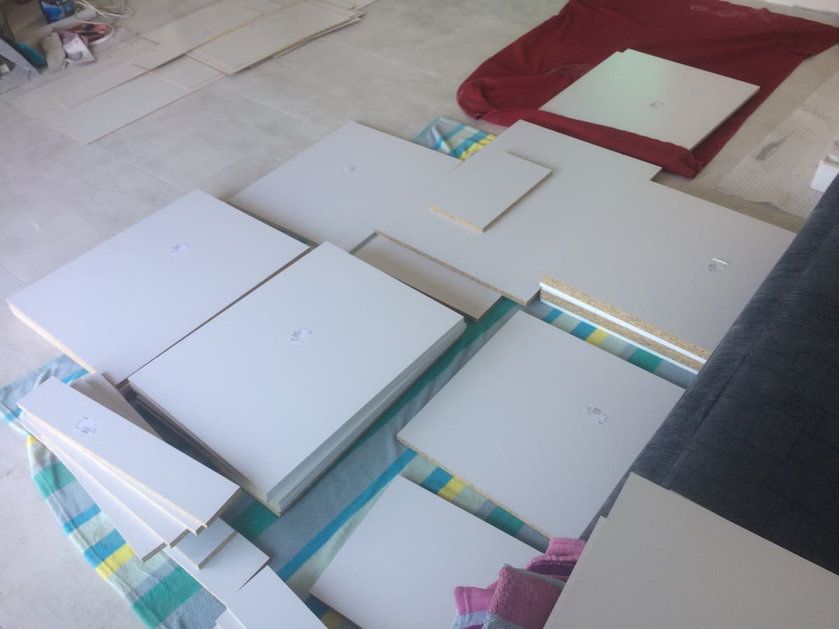 Montaż mebli kuchennych Rzeszów – przed